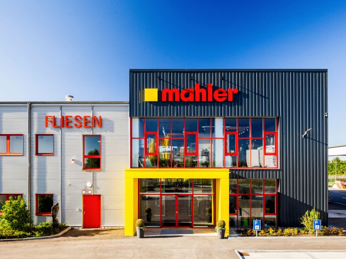 Erweiterung Mahler Fliesenausstellung München-Feldkirchen