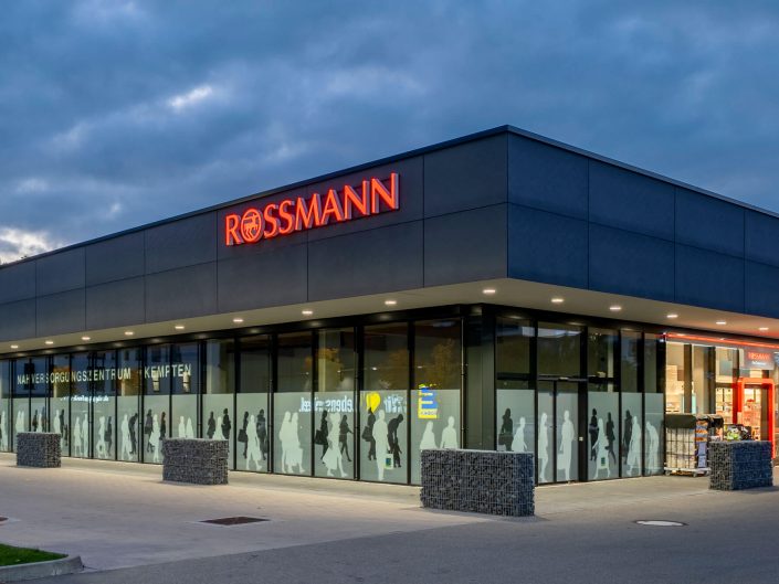 NVZ Kempten, Rossmann, Südostfassade