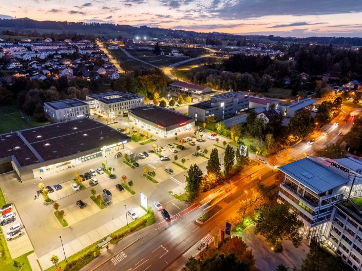 NVZ Kempten, Luftaufnahme Abend
